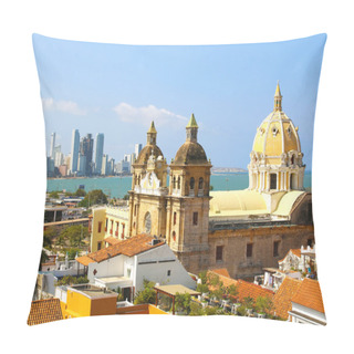 Personality  Historic Center Of Cartagena, Colombia With The Caribbean Sea Pillow Covers