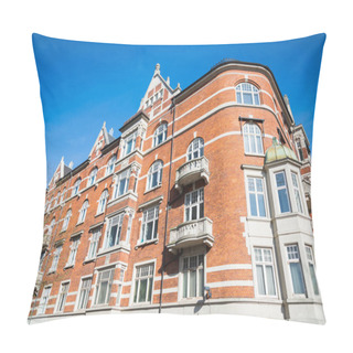 Personality  Low Angle View Of Building Against Blue Cloudless Sky In Copenhagen, Denmark Pillow Covers