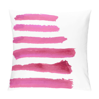 Personality  Pink Watercolor Strokes  Pillow Covers