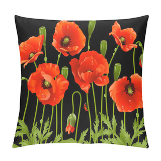 Personality  Spring Flowers: Poppy Pillow Covers