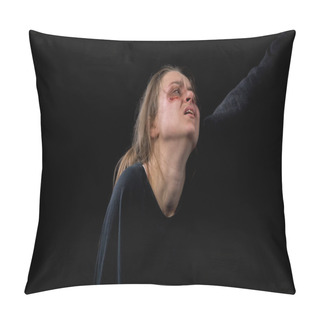 Personality  Male Hand Grasping Female Hair Forced Prostitution Victim Human Rights Violation Pillow Covers