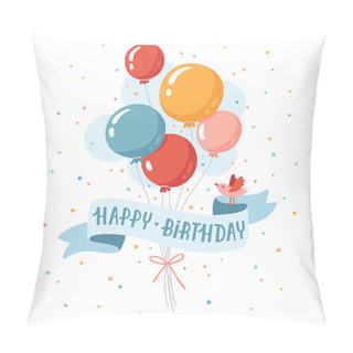 Personality  Birthday Balloons Pillow Covers