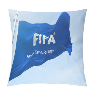 Personality  Fifa World Cup Flag Waving 4k  Pillow Covers