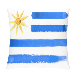 Personality  Uruguay Flag Illustration Pillow Covers