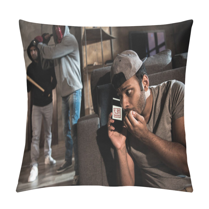 Personality  Burglars And Scared Man Pillow Covers