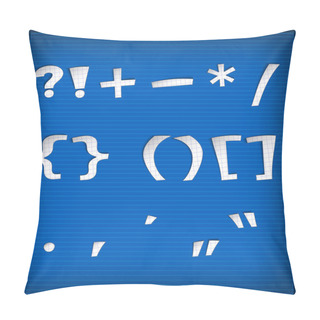 Personality  Speech Marks And Punctuation Symbols Pillow Covers