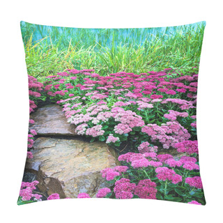 Personality  Blooming Purple Flowers Pillow Covers