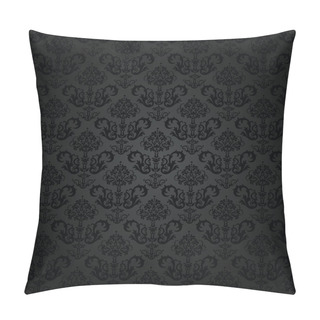 Personality  Seamless Charcoal Small Floral Elements Wallpaper Pillow Covers