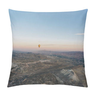 Personality  One Hot Air Balloon Flying Goreme National Park, Fairy Chimneys, Cappadocia, Turkey Pillow Covers