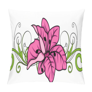 Personality  Decorative Flower Divider Vector Design Pillow Covers
