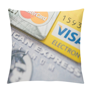 Personality  Credit And Debit Cards Pillow Covers