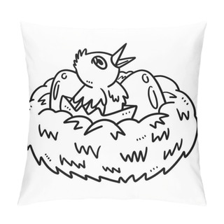 Personality  A Cute And Funny Coloring Page Of Baby Bird. Provides Hours Of Coloring Fun For Children. Color, This Page Is Very Easy. Suitable For Little Kids And Toddlers. Pillow Covers
