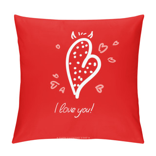 Personality  Valentines Day  Greeting Card. Pillow Covers