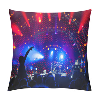 Personality  Crowd Of Fans At A Concert Pillow Covers
