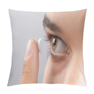 Personality  Young Man Putting Contact Lens  Pillow Covers