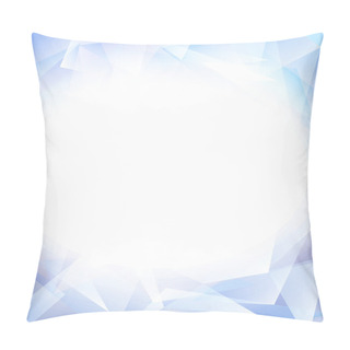 Personality  Triangle White Blue Pillow Covers