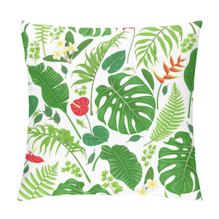 Personality  Tropical  Leaves And Flowers Pattern Pillow Covers