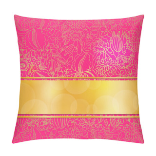 Personality  Pink Ornamental Card Pillow Covers