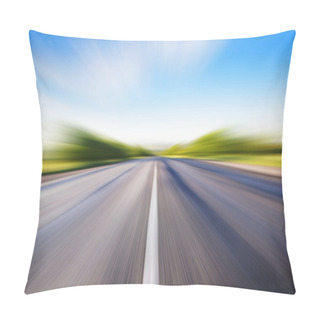 Personality  Motion Blur On Road Pillow Covers