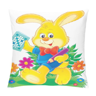 Personality  Yellow Rabbit In Clothes Pillow Covers