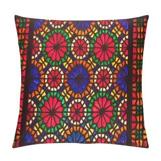 Personality  Colorful Stained Glass Window Pillow Covers