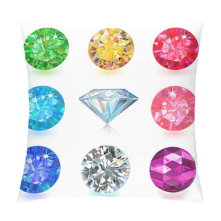 Personality  Gemstone Jewerly Set Pillow Covers