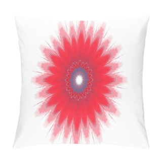 Personality  Flower Pattern Floral Kaleidoscope Isolated. Abstract Trend. Pillow Covers