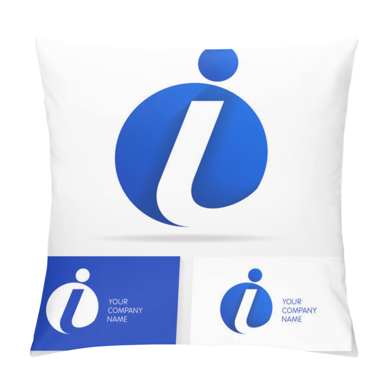 Personality  Letter I Logo Icon Design Template Elements - Illustration Pillow Covers