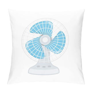 Personality  Electric Fan Icon. Pillow Covers