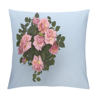 Personality  Rose Flowers On A Neutral Background Pillow Covers