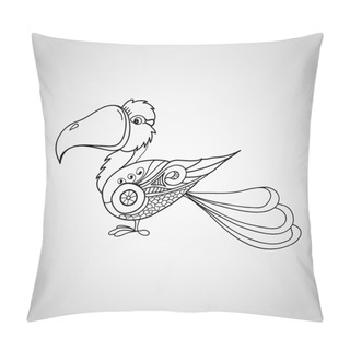 Personality  Vector Illustration Of Abstract Bird Pillow Covers