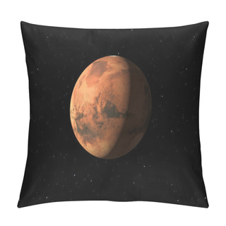 Personality  Planet Mars With NASA Textures Pillow Covers