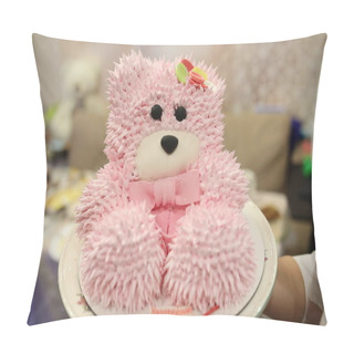 Personality   Beautiful Baby Cake Pink Sweet Delicious Teddy Bear Pillow Covers