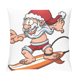 Personality  Surfing Santa Pillow Covers