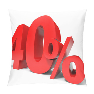 Personality  Red Forty Percent Off. Discount 40 Percent. Pillow Covers