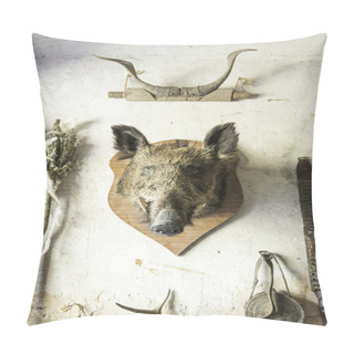 Personality  Head Of Boar Pillow Covers