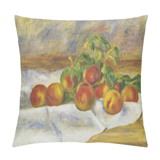 Personality  Still Life With Peaches (Les Pches), Is An Oil Painting On Canvas 1895 - By French Painter And Artist Pierre-Auguste Renoir (1841-1919). Pillow Covers