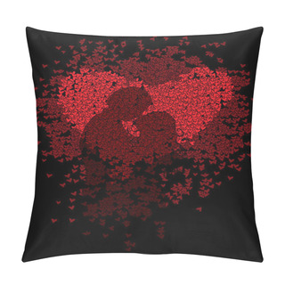 Personality  Background Valentine's Day - Vector Illustration Pillow Covers