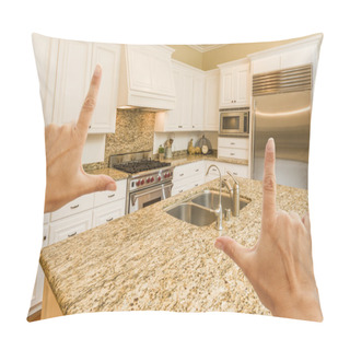 Personality  Hands Framing A Beautiful Custom Kitchen Pillow Covers