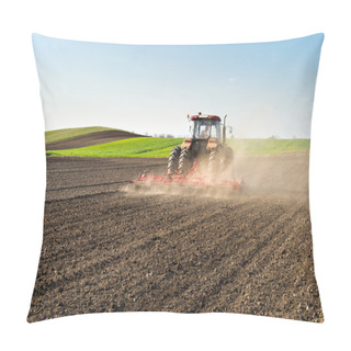 Personality  Tractor Preparing Land  Pillow Covers