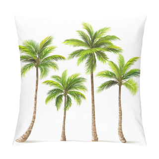 Personality  Palm Trees Set. Vector Pillow Covers