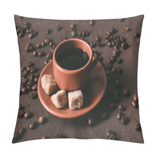 Personality  Ceramic Coffee Cup With Brown Sugar Pillow Covers