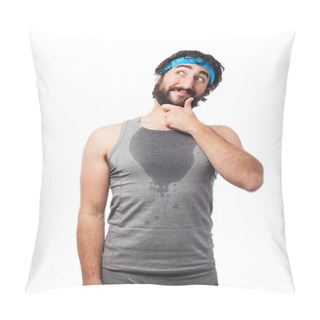 Personality  Tired Sport Man Thinking Pillow Covers