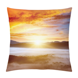 Personality  Sunrise In The Mountains Pillow Covers