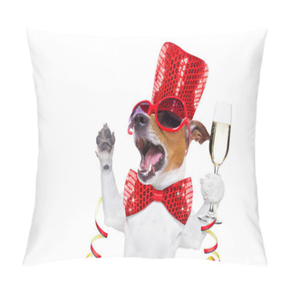 Personality  Happy New Year Dog Celberation Pillow Covers