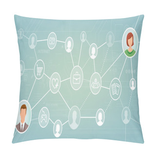 Personality  Social Media Network Pillow Covers