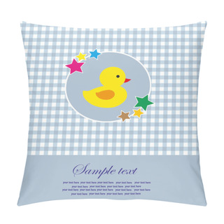 Personality  Cute Baby Shower Design. Vector Illustration Pillow Covers