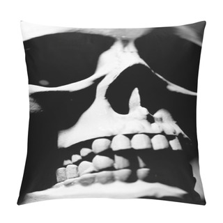 Personality  Skull On Black Pillow Covers