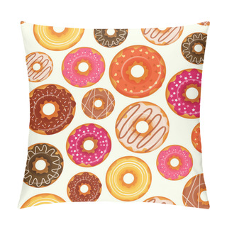 Personality  Donut Seamless Pattern Pillow Covers