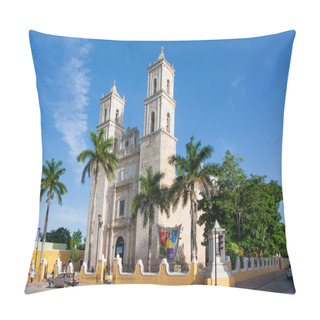 Personality  Cathedral Of San Ildefonso Merida Capital Of Yucatan Mexico Pillow Covers